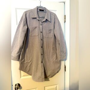 Lane Bryant, Grey, Oversized 100% cotton shirt/jacket. Size 14/16.
